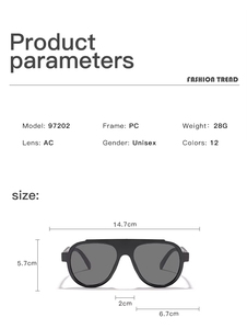 Retro <b>Shades</b> Men Women Classical Designer <b>Black</b> Brand Square Aviation Vintage Sunglasses Anti-blue <b>Light</b> Optical Frame Eyewear - Product Image 6