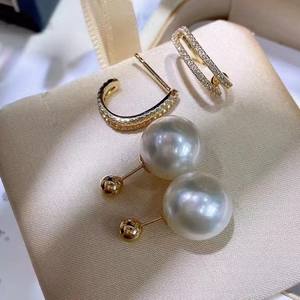 Pendientes de Aro Finos con Perlas de Agua Dulce Naturales de Zhuji de 10-11 mm de Edison Jewelry, Accesorio Multiusos para Mujer - Product Image 5