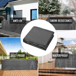 Copertura per mobili da esterno resistente alle intemperie 97" X 65" X 26" Grigio - Product Image 5