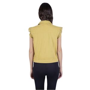 Débardeur Femme Personnalisé Streetwear Uni Manches Effilochées en Laine/Viscose Tricoté Respirant Extensible Haute Qualité - Product Image 3