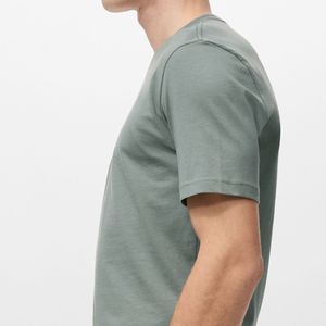 Custom 100% Cotton <b>Men's</b> Short Sleeve <b>Oversized</b> T-<b>Shirts</b>-<b>Gym</b> Street Wear Custom Logo OEM/ODM Plain Dyed 180g Breathable - Product Image 5