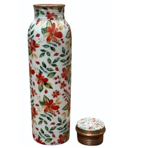 Factory Sales Shiny Polished Metal <b>Copper</b> Water Enamel Finishing Large Water <b>Bottle</b> With Leak Proof Lead <b>Drinking</b> Water <b>Bottle</b> - Product Image 5