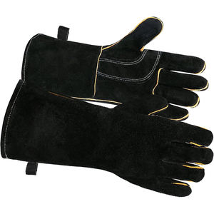 Guantes de soldador de cuero vacuno de alta calidad para protección de manos, guantes de trabajo para soldadura de uso general. - Product Image 1