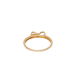 Bague de fiançailles Art Déco en moissanite, plaquée or jaune 10K, diamant rond brillant, cadeau pour la fête des mères - Product Image 5