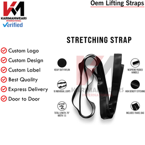 Sangles de levage Pro Performance pour hommes et femmes, support de poignet pour la musculation, soulevé de terre, haltérophilie, fabricant OEM - Product Image 5