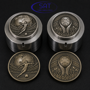 SAT Jewelry Troquel para Monedas Conmemorativas de Oro y Plata, para Monedas de Fútbol de Arena, para Fabricación de Monedas Personalizadas, Malasia, Argentina, Brasil, Dubái - Product Image 5
