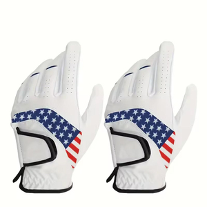 Fabricant de gants de golf directement de l'usine, logo personnalisé OEM, gants de golf en cuir Cabretta avec service de production rapide - Product Image 2