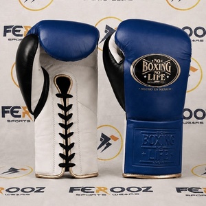 Gants en cuir de vachette véritable de qualité supérieure, à lacets, pour la gym, le fitness, la boxe et l'entraînement martial - Product Image 2