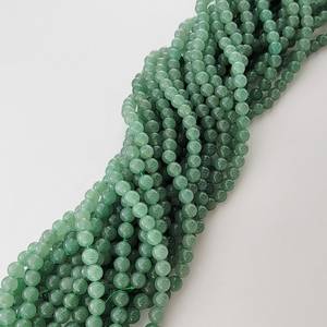ลูกปัดหินอะเวนเจอรีนสีเขียวธรรมชาติขนาด 8 มม. ขายส่ง มีสินค้าในสต็อก - Product Image 6