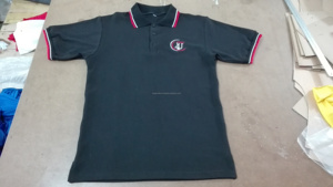 T-shirt Homme Léger en Coton/Fibre de Bambou Tricoté à Col Ras du Cou Manches Courtes avec Lettres, Technique Dry-Fit Lavée, Motif Aigle, 180g - Product Image 2