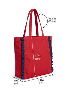 กระเป๋าผ้าแคนวาส Urban Tote UT-082 กระเป๋าหิ้วชายหาด สกรีนโลโก้ได้ ปิดด้วยแม่เหล็ก หูหิ้วยาว ทนทาน ใช้ซ้ำได้ รับผลิตจำนวนมาก พิมพ์ลาย OEM - Product Image 5