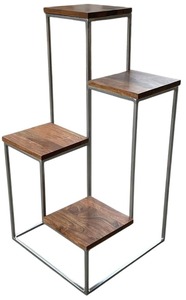 Modern Garment Display <b>Stand</b> Set Multi-Level Ladder Shelves Asian Style Pre-Assembled Desktop Metal - Product Image 2