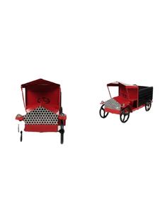 รถบรรทุกโลหะสีแดงวินเทจ รุ่นทำมือ รถกระบะเหล็กย้อนยุค ของตกแต่งบ้าน/สำนักงาน สไตล์โบราณ - Product Image 2