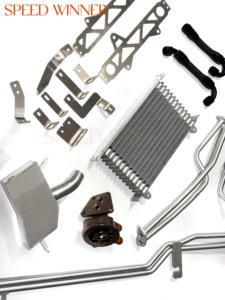 SpeedWinner High Performance <span class=keywords><strong>Oil</strong></span> <span class=keywords><strong>Cooler</strong></span> Kit Radiador para NISSAN Skyline GT-R35 VR38DETT Onda Box/Transmissão <span class=keywords><strong>Oil</strong></span> Cooling Kit - Product Image 3