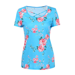 Most Popular <b>Top</b> Trending Breathable Eco Friendly Womens Digital Printing 100% Cotton T Shirt All Sizes Available All Seasons - Product Image 1