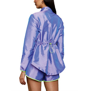 Custom Women’s Iridescent Running Windbreaker Lightweight Reflective Fitness <b>Jacket</b> and Shorts Premium Activewear <b>Jacket</b> for <b>men</b> - Product Image 2