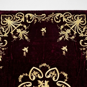 Voile de châle en velours marron personnalisé, brodé à la main avec fils d'or, couvre-autel, vêtement liturgique pour l'Église catholique, tissu de communion - Product Image 3