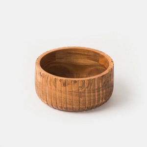 Bol en bois décoratif fait main, design minimaliste, bois non traité, artisanat pour servir les aliments, offrir en cadeau, décorer la maison - Product Image 1