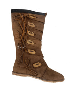 Bottes en cuir véritable faites à la main pour hommes, confortables, durables, authentiques, chaussures d'histoire, chaussures de costume historique - Product Image 4