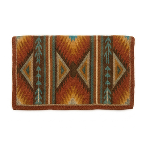 Hand woven 100% New Zealand wool western saddle blanket for horse riding sports and competition <b>equestrian</b> products - Product Image 3