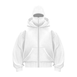 Sweat à capuche personnalisé avec fermeture éclair, sweat à capuche uni épais, veste à capuche zippée pour homme - Product Image 3