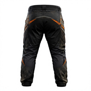 Men's Oxford-Cloth Paintball <b>Pants</b> With Knee-Protection Orange-Accents Breathable-Tactical Design-Ultimate Gear Paintball <b>Pants</b> - Product Image 3