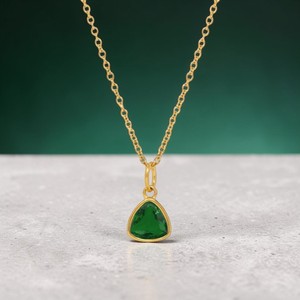 Collier en quartz citrine Trillon fait main, serti clos, pierre précieuse facettée, vente en gros, cadeau pour elle - Product Image 3