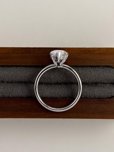 แหวนเพชรทรงลูกแพร์ 3 กะรัต เพชรสร้างในห้องปฏิบัติการ ดีไซน์วงแหวนซ่อนรอบเพชร ทองคำขาว 14K แหวนหมั้นเพชรเม็ดเดี่ยว เครื่องประดับเจ้าสาวสุดหรู ของขวัญ - Product Image 2