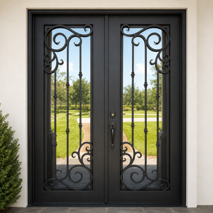 Diseños de Puertas de Entrada de Hierro Forjado: Puertas de Entrada Hechas a Mano de Lujo Personalizadas para Entradas de Hogares Seguras y Elegantes para Casas Modernas - Product Image 2