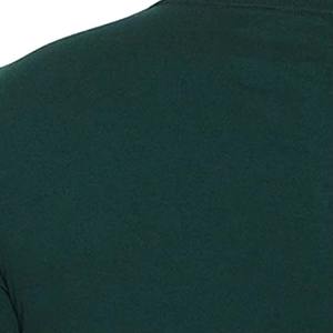 T-shirt en coton premium 180 GSM, coupe classique, pour homme, de haute qualité, col rond, doux, respirant, décontracté, uni, vert - Product Image 2