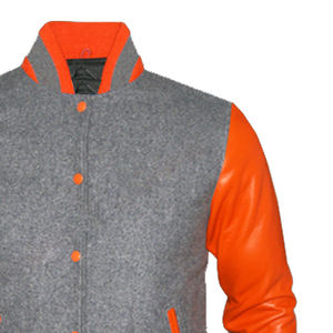 Vestes de baseball surdimensionnées personnalisées avec broderie en chenille pour hommes, vestes varsity noires et blanches pour l'hiver - Product Image 5