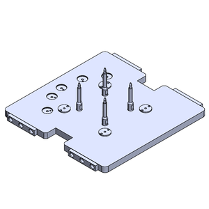 Nuevo Módulo de Fijación de Palés para Transportador de Cadena de Doble Velocidad (A6061) Acabado Natural Anodizado 300x316x82mm para Líneas Automatizadas - Product Image 1