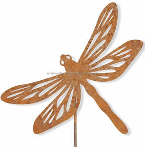 Piquets de jardin en fer forgé sur mesure pour le support des plantes, décoration de pelouse et aménagement paysager - Product Image 1