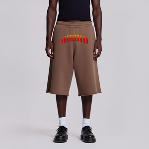 Shorts de jogging pour hommes OEM/ODM, couleur unie, taille élastique, séchage rapide, en polyester/coton écologique, pour la course et la gym - Product Image 1