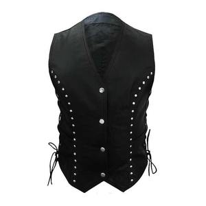 Gilet de sécurité en cuir personnalisé pour moto pour hommes - Gilet de course professionnel pour la conduite, grande taille, imperméable et coupe-vent, fabriqué au Pakistan - Product Image 2