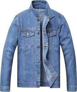Veste en jean pour homme, 100% coton, personnalisable avec logo, respirante, écologique, séchage rapide, pour usage extérieur, vente en gros - Product Image 1