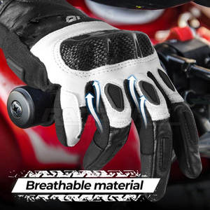 Mens Racing <b>Gloves</b> Leather Full Finger Custom Logo OEM Motorcycle Gear Protective Knuckle Sport Bike Riding <b>Gloves</b> - Product Image 2
