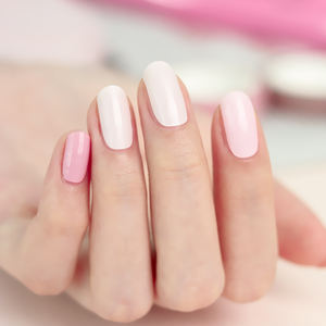 ShineB superventas #45541 Daily Pink 3D Gel Nail Strips de alta calidad Easy Glam Salon-Grade Nail Wraps Made in Korea - Product Image 3