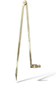 Compas de traçage à aile verrouillable avec porte-crayon, outil de dessin de cercles de précision pour le travail du bois, la métallurgie et la mesure - Product Image 5