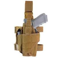Support de jambe tactique camouflage pour radio, pochette MOLLE étanche en Oxford PVC, support pour talkie-walkie 15 pouces avec sangle détachable