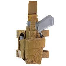 Porta-Radio Táctico de Camuflaje con Soporte para Pierna, MOLLE |   Arnés de Pierna Impermeable de Poliéster para Walkie Talkie - Product Image 3