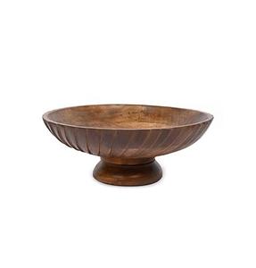 Tazón de madera de acacia para ensalada y fruta, precio al por mayor, para camping, vajilla decorativa desechable, tazón de madera para servir, estilo minimalista - Product Image 5