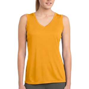 Women's Athletic Sleeveless Tank <b>Top</b> Gym Fitness T Shirt Breathable Lightweight Sportswear Manufacturer - Product Image 1