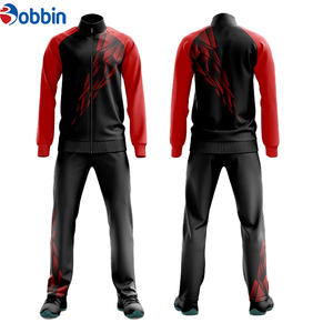 Conjunto Deportivo de Diseño Personalizado de Alta Calidad para Hombre, Chaqueta y Pantalones con Estampado Geométrico Negro y Rosa, Cierre Completo, Corte Regular, para Toda Temporada - Product Image 2