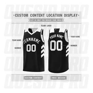 Maillot de basketball d'été respirant personnalisé de haute qualité, service OEM pour votre club, broderie et impression en polyester – Vente chaude - Product Image 3