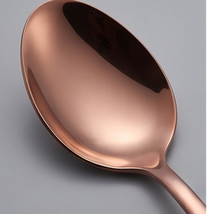 Modern Copper Finish Flatware Set With <b>Knife</b> <b>Fork</b> <b>And</b> Two Spoons Perfect For Wedding Use <b>And</b> Party Use - Product Image 2
