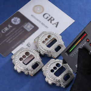 Starspire Jewels - Caja de Reloj Personalizada de Lujo con Bisel de Diamantes, Chapada en Oro 5600, Plata 925, Kit Mod Cuadrado de 40 mm, Estilo Hip Hop - Product Image 6