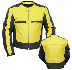Blouson de moto en cuir premium grande taille imprimé avec protection CE, respirant, coupe-vent, unisexe, personnalisable - Product Image 2