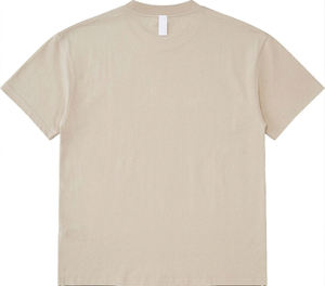 Camiseta Oversize Personalizada de Algodón 100% Tejido Grueso, Anti-Pilling, Transpirable, para Hombre, Lisa, Color Caqui, Estilo Urbano, Hombro Caído - Product Image 2