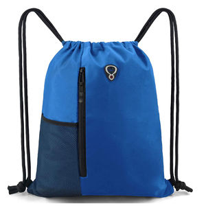 Sac à cordon en polyester personnalisé avec logo, sac promotionnel, sac à dos de sport, sac de gym, sacs de shopping avec logos - Product Image 1